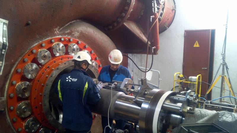 Usinage sur site - Intervention sur Groupe Hydroélectrique